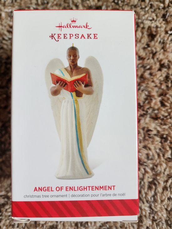 Hallmark Other - Hallmark Angel of Enlightenment Ornament in White, Gold, Blue and Red